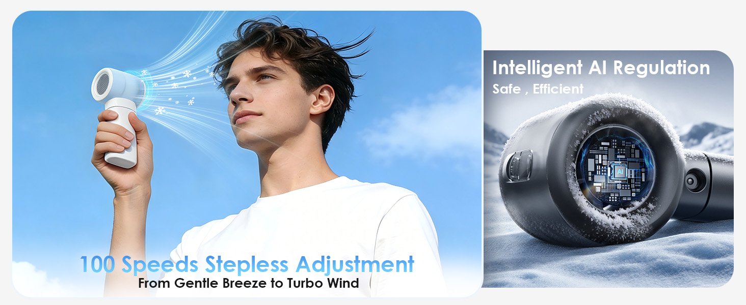 100 speeds adjustment controlled by a sliding button, quiet operation that won&amp;#39;t disturb you