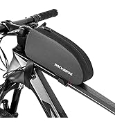 ROCKBROS Bike Top Tube Bag Bicycle Front Frame Bag Waterproof Bike Pouch Pack Bike Phone Bag Cycl...