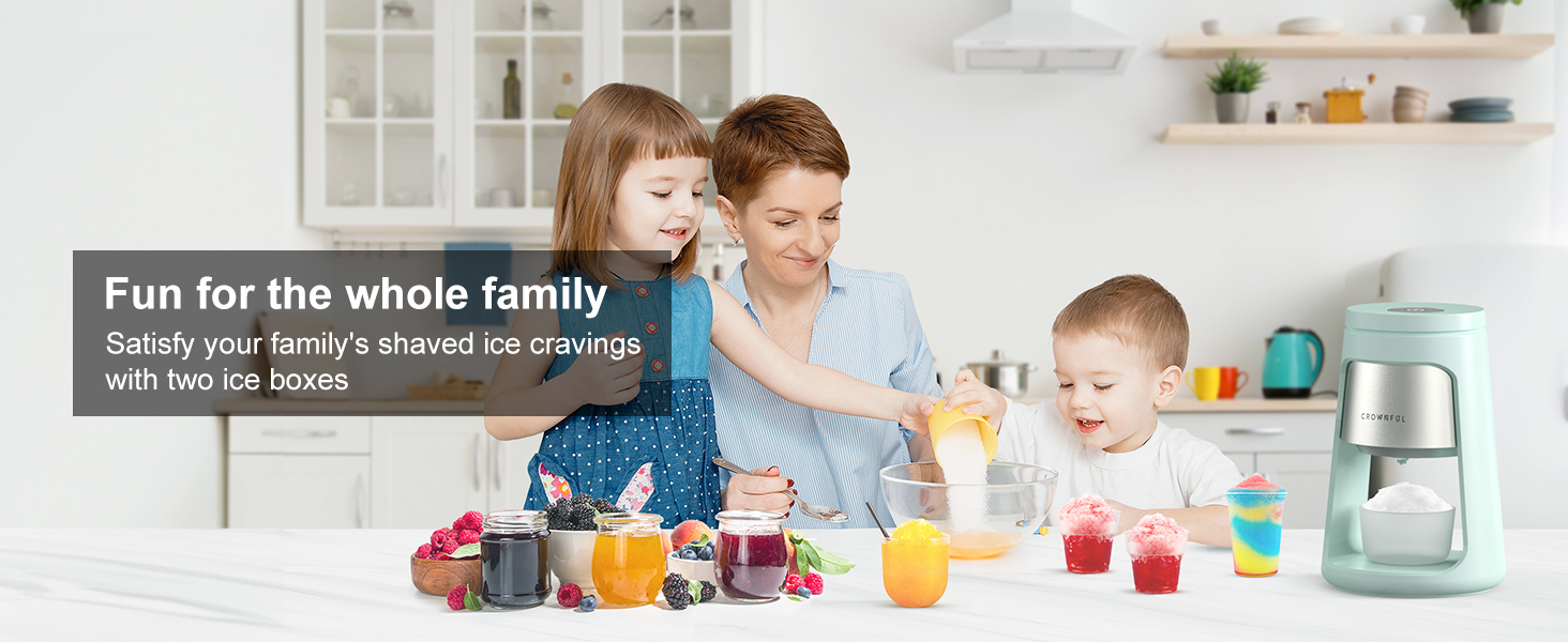 Ice shaver machine for family