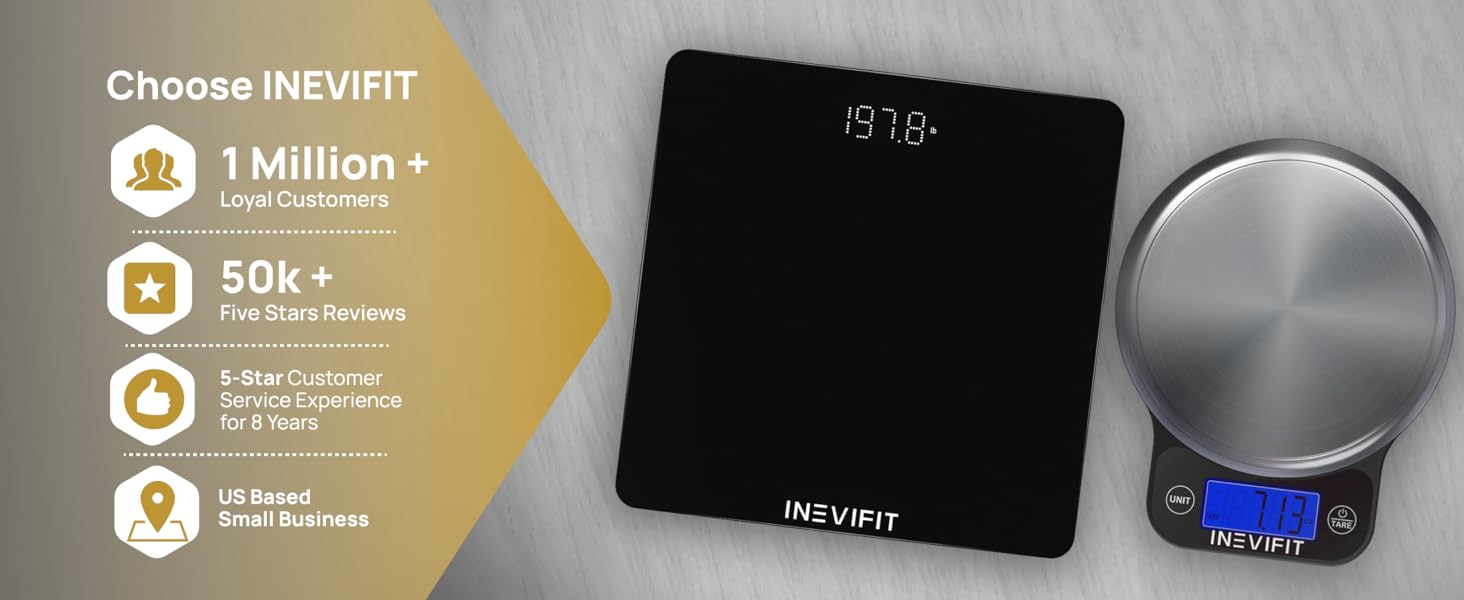 INEVIFIT Premium Bathroom Scale - I-BS002 - Premium A+