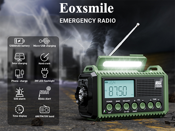12000mah weather radio