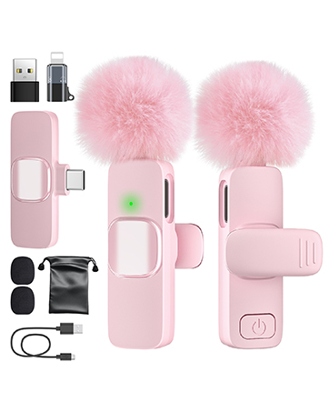 pink mini microphone