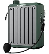 ZOWEETEK Voice Amplifier for Teachers, Bluetooth Voice Amplifier Personal Microphone Headset for ...