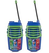 Sakar PJ Masks Molded Walkie Talkie for Kids, Safe and Flexible Antenna, Over 1000ft Range, Easy-...