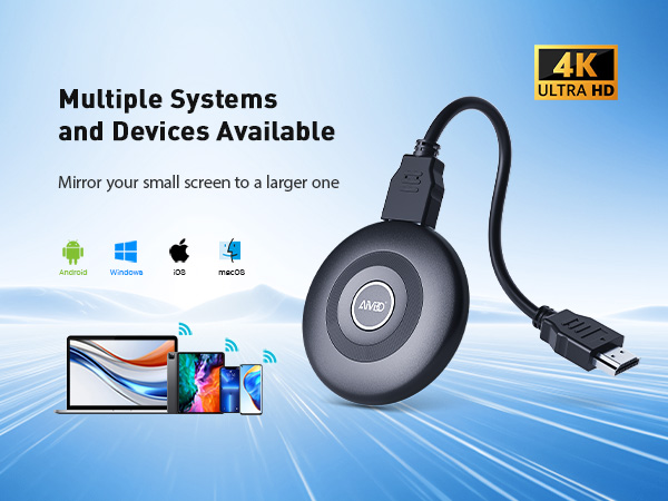 Wireless HDMI Dongle Adapter 4K