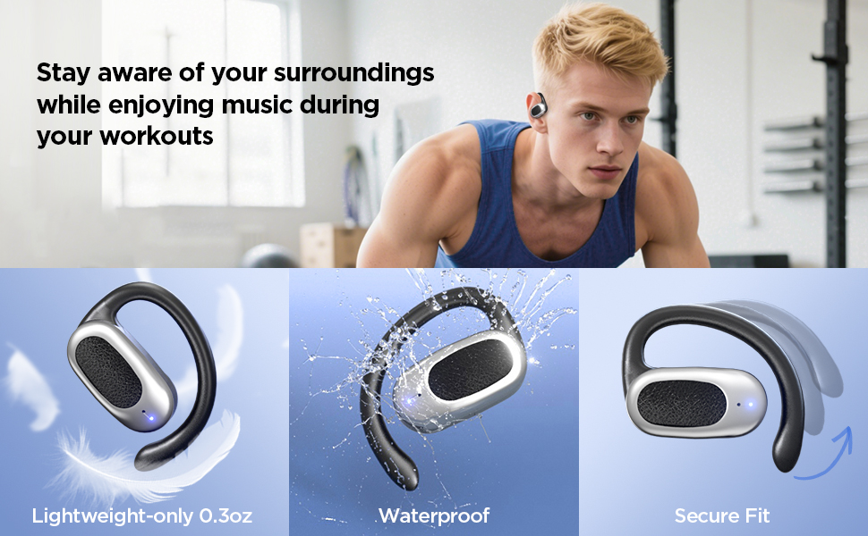Stay aware of your surroundings while enjoying music during your workouts