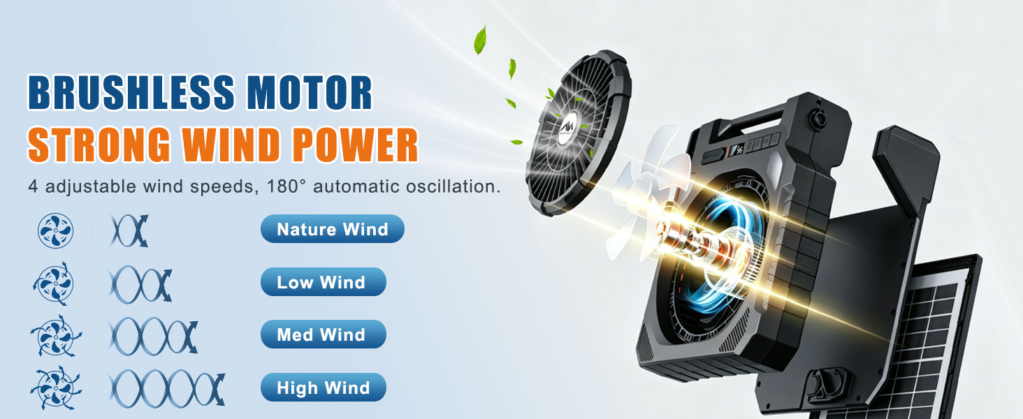 4 adjustable wine speeds, brushless motor