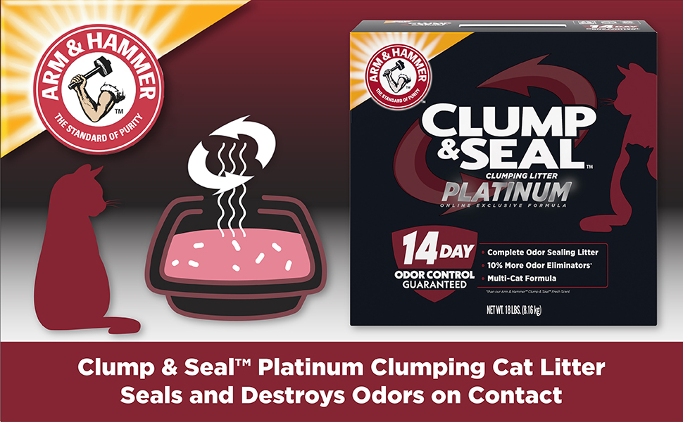 Clump &amp;amp; Seal Platinum Clumping Cat Litter