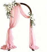 HeyMate 6.98FT Wood Arch, Wooden Wedding Arches for Ceremony, Wooden Arch Backdrop Stand for Prop...