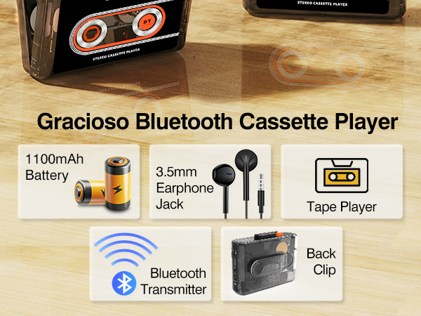 bluetooth tape player