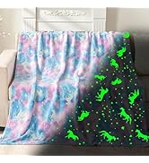 inhand Blue Unicorn Toys Glow in The Dark for Blanket,Unicorn Gifts for Girls Age 1 2 3 4 5 6 7 8...