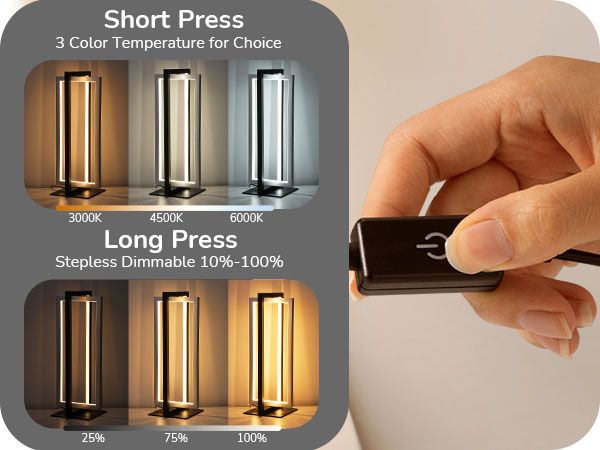 Stepless Dimmable LED table lamp