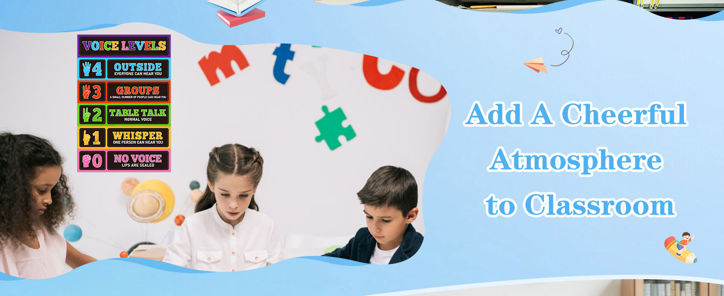 oice Level Chart Poster for Classroom decorations classroom management tools