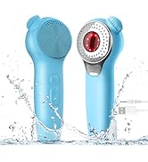 ADINC Silicone Face Scrubber, Facial Cleansing Brush Rechargeable &amp; IPX7 Waterproof for Men &amp; Wom...