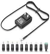 UL Listed 5V 3A 2.5A 15W Universal AC/DC Adapters Power Cord with Multi Tips Replacement Wall Plu...