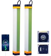 Camping Lantern 4000mah Rechargeable Stick Portable Tent Light Bar Flashlight USB Magnetic Base H...