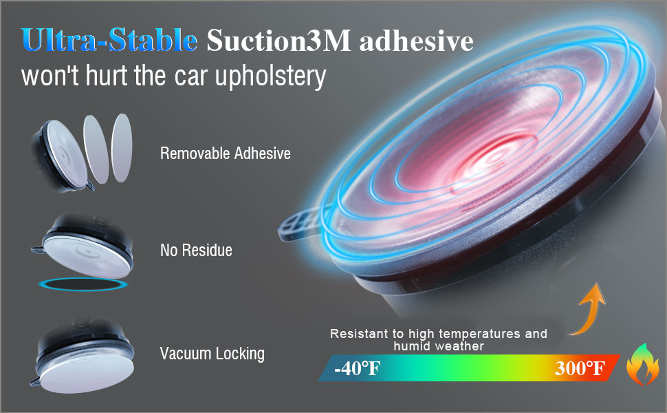 suction 3M adhesive no residue