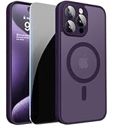 LWLFEKA for iPhone 15 Pro Max Case with Privacy Screen Protectors &amp; Full Camera Cover,Magnetic fo...