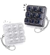 Netholid 2 PCS 9-in-1 Keyboard Fidget Toy for Adults Silent and Loud Keyboard Clicker Keychain St...