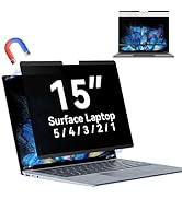 Magnetic Privacy Filter Compatible with 15 Inch Surface Laptop 5/4/3/2/1, Removable Anti Glare Bl...
