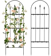 2 Pcs Garden Trellis for Climbing Plants Outdoor - 47'' H x 15.7'' W Rustproof Plant Metal Suppor...