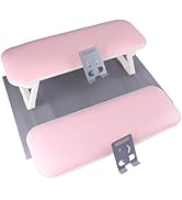 MZCMSL Nail Arm Rest for Nails Tech with Phone Holder, Big Foldable Pu Leather Nail Hand Rest Pil...