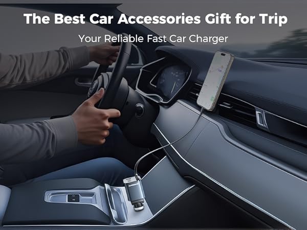 type c double car charger