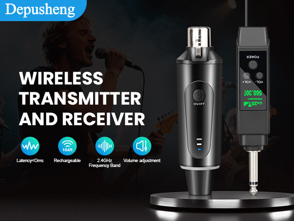 Wireless Microphone Transmitter Receiver XLR Microphone Wireless System