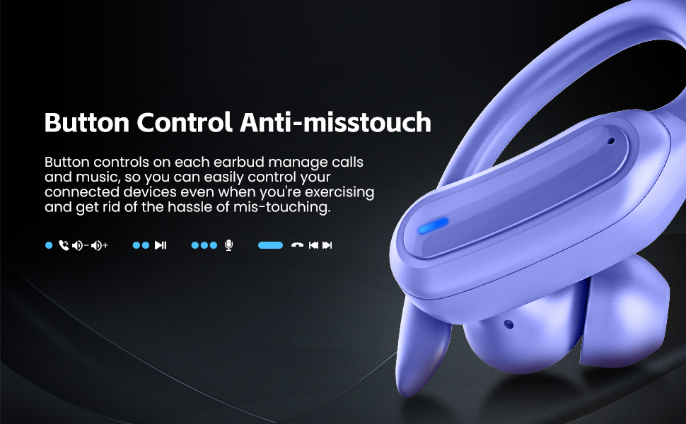 headphones with button control