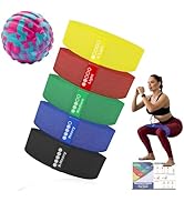 Coniflor Resistance Bands for Working Out - 5 Exercise Bands Set with Workout Guide &amp; Deep Tissue...