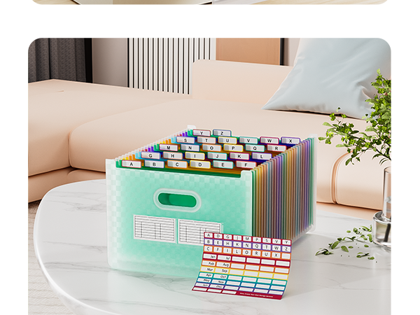 ThinkTex 26 Pockets Expanding File Folder