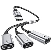 USB C to USB C Female Adapter USB Splitter Y Cable,(NOT for Monitor) USB C Male to 3 USB-C Female...