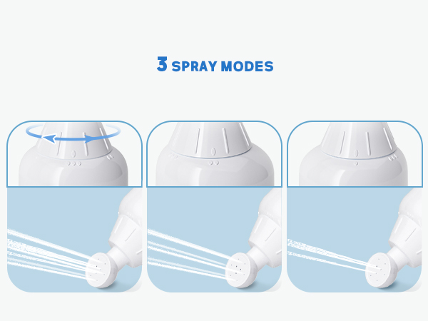 3 SPRAY MODES