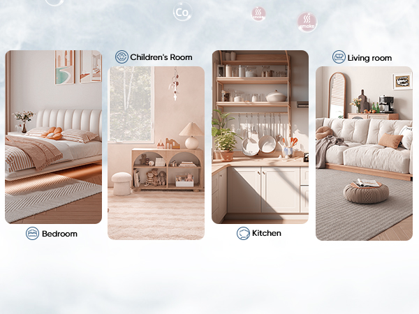 Smoke and Carbon Monoxide Detector, Combination Smoke Alarm and Carbon Monoxide Detector Battery 