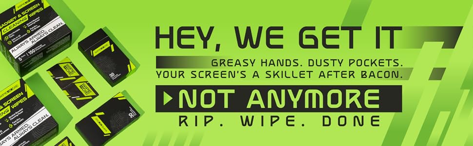 Pocket screen wipes for touch screens, phone cleaning, eyeglass &amp;amp; lens wipes – Wipe or Die