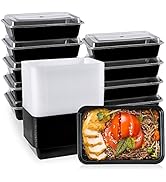 [30 Pack] 34oz Meal Prep Containers, Disposable To Go Containers, Plastic Food Storage Containers...