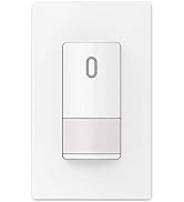 ELEGRP Single Pole Occupancy Motion Sensor Light Switch, Need Grounding Wire No Neutral Wire, 120...