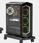 Computer Tower Stand CPU Stand - iDsonix Ventilated PC Tower Stand, Under Desk CPU Holder Mobile ...