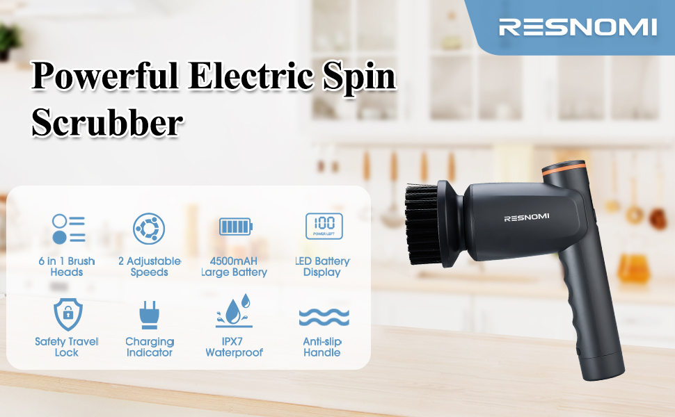 electric spin scrubber