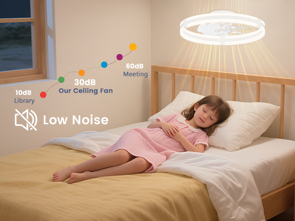 6 wind speed light with fan ceiling fan low profile led light 