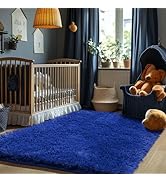 Zentavio Blue Rug Boys Rugs for Bedroom 4x6 Dark Blue Carpet Nursery Aesthetic Kids Playroom Navy...