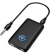 OQIMAX Bluetooth Transmitter Receiver 2 in 1, Aux Bluetooth Adapter for Car, 3.5mm Wireless Audio...