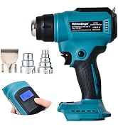 Cordless Heat Gun Compatible with Makita 18V Battery, Max 1202°F Heavy Duty Hot Air Gun with Over...