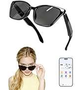 SIHUADON Smart Glasses for Men &amp; Women, Bluetooth Open-Ear AI Glasses, UV400 Lenses, AI Assistant...