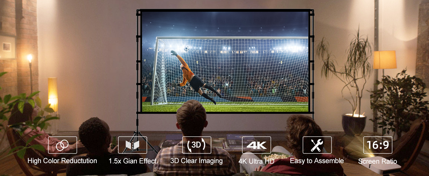 Projector Screen with Stand