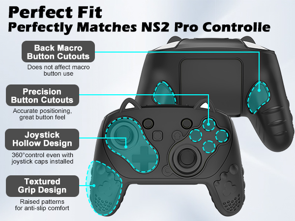 Silicone Switch 2 Pro Controller Case