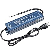 TOPAI LED Driver 24V 200W UL Listed Outdoor IP67 Waterproof Power Supply, Transformer Adapter AC1...