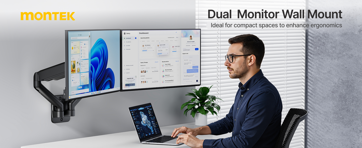 monitor arm wall mount