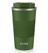KETIEE Travel Coffee Mug 12oz: Vacuum Insulated Coffee Cup with Leakproof Lid, Coffee Tumbler, Re...