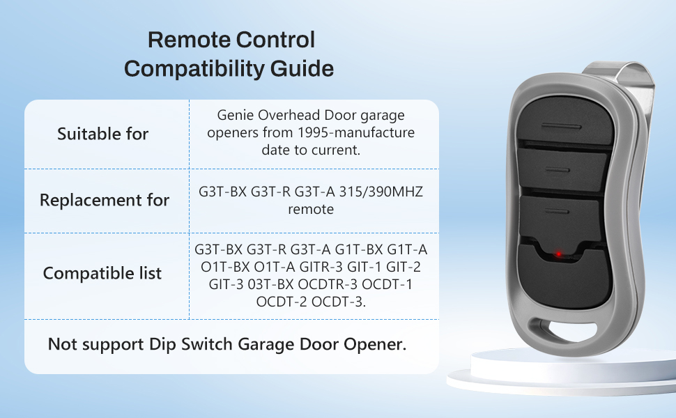 garage door opener remote